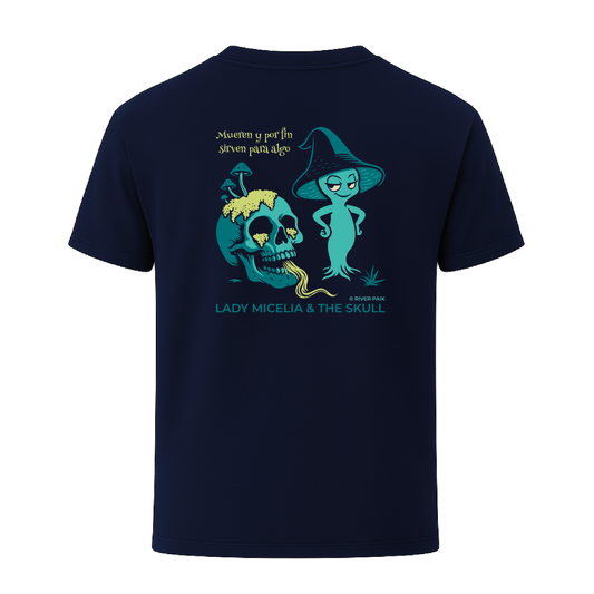Camiseta unisex Lady Micelia & The Skull - Marino